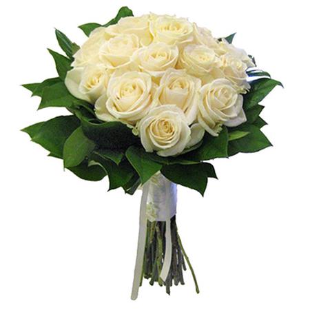 Букет невесты из белых роз №121